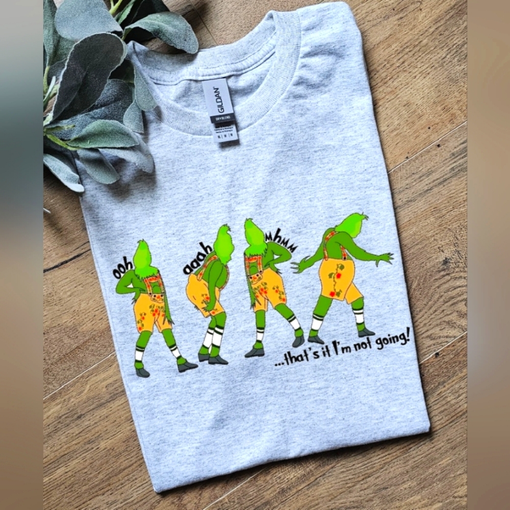 Funny grinch that's it I'm not going popular Christmas grinch tee